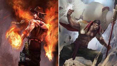 海賊王現實畫風：地獄之火艾斯，革命烈焰薩博，香克斯拔劍對決赤犬！